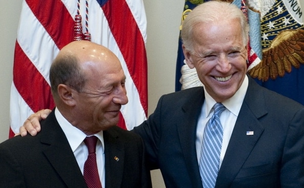 joe biden, traian basescu