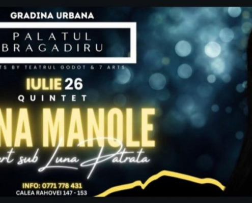 alina manole, concert sub luna patrata, palatul bragadiru, gradina urbana