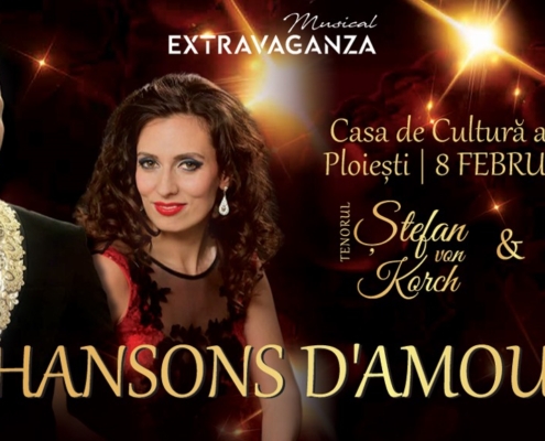 Chansons D’Amour – concert romantic în premieră pe 8 februarie 2025 la Casa de Cultură a Sindicatelor din Ploieşti cu tenorul Ştefan von Korch şi soprana Cristina Oltean