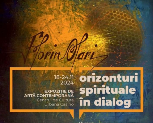 Pictorul FLORIN OLARI vernisează expoziţia „Orizonturi spirituale în dialog” pe 18 Noiembrie 2024 la Centrul de Cultură Urbană CASINO, Cluj-Napoca