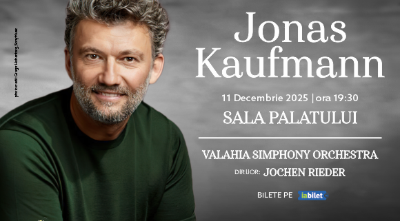 Jonas Kaufmann, tenorul numărul 1 al lumii, ajunge în premieră absolută în Romania la București pe 11 decembrie 2025