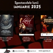 Program Teatrul Naţional de Operetă şi Musical „Ion Dacian” – luna ianuarie 2025