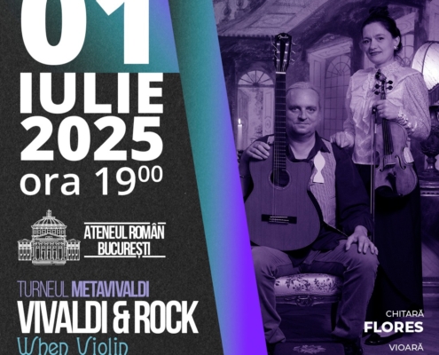 Au mai rămas cltimele locuri la Concertul „WHEN VIOLIN MEETS GUITAR” de la Ateneul Român, de pe 1 iulie 2025, ora 19:00