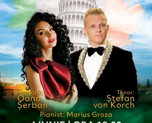 Recitalul „La vita é bella”, cu tenorul Ştefan von Korch, dă startul concertelor cu tematică internaţională din stagiunea Musical Extravaganza pe 4 iunie 2025 la Sala Dalles