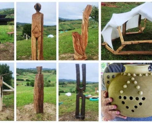 Tabără de sculptură „Artă-n teleac", în comuna Roșia