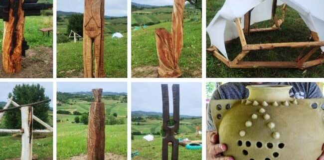 Tabără de sculptură „Artă-n teleac", în comuna Roșia