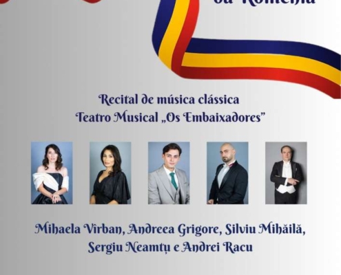 Institutul Cultural Român de la Lisabona și Ambasada României în Republica Portugheză au marcat Ziua Națională a României joi, 27 noiembrie, la Teatrul São Luiz din capitala Portugaliei, printr-un concert susținut de artiștii Teatrului Muzical „Ambasadorii”.